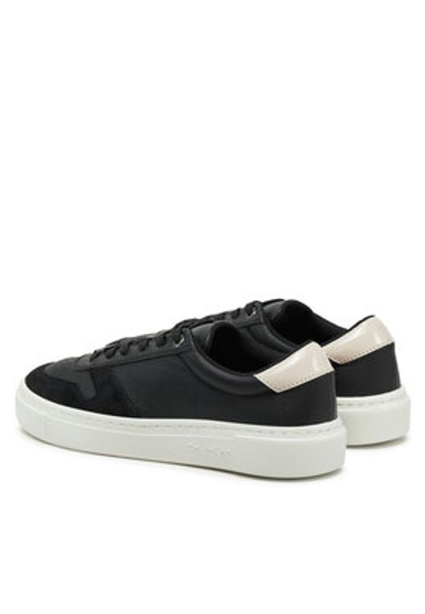 Calvin Klein Sneakersy Cupsole Lace Up HW0HW02470 Czarny. Kolor: czarny. Materiał: skóra