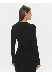 Guess Sweter Sophie W4RR52 Z3D60 Czarny Slim Fit. Kolor: czarny. Materiał: wiskoza