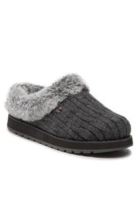 skechers - Skechers Kapcie Ice Angel 31204/CCL Szary. Kolor: szary. Materiał: materiał #5