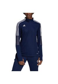 Adidas - Bluza damska adidas Tiro 21 Training Top granatowa. Kolor: niebieski