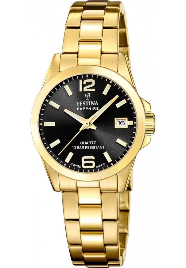 Zegarek damski Festina F20050-4 złoty. Kolor: złoty