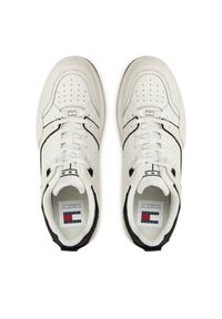 Tommy Jeans Sneakersy Tjm Basket Retro Cupsole Wl EM0EM01464 Biały. Kolor: biały. Materiał: skóra #4