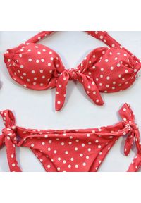 Intica - Bikini bez ramiączek w kropki na plażę i basen Phyliss. Materiał: materiał. Długość: długie. Wzór: kropki #8