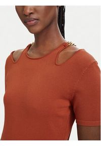 Fracomina Sukienka dzianinowa FJ26SD5001K56501 Czerwony jasny Slim Fit. Kolor: czerwony. Materiał: syntetyk #5