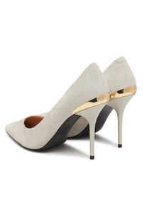 Love Moschino - LOVE MOSCHINO Szpilki JA10459G1OJA0110 Écru. Materiał: skóra. Obcas: na szpilce #6