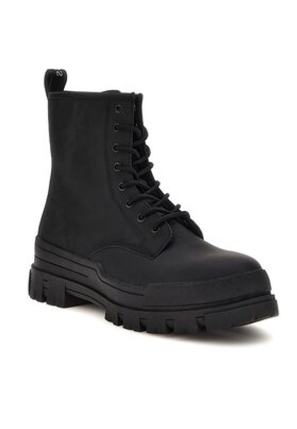 Guess Trapery Cesena FM8CEN LEA12 Czarny. Kolor: czarny. Materiał: skóra