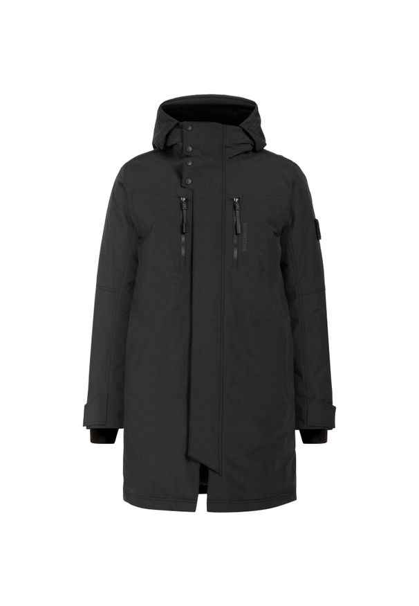 Parka Didriksons Dexter. Kolor: czarny. Sezon: zima. Styl: elegancki