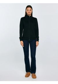 Big-Star - Bluza damska ze stójką czarna Chita 906. Typ kołnierza: kołnierzyk stójkowy. Kolor: czarny. Materiał: bawełna, żakard #5
