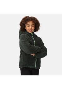 Kyrell Regatta dziecięca turystyczna kurtka dwustronna. Kolor: zielony. Materiał: poliester