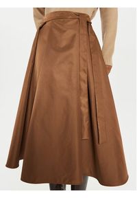 Weekend Max Mara Spódnica trapezowa Tema 2425106082 Brązowy Regular Fit. Kolor: brązowy. Materiał: syntetyk #3