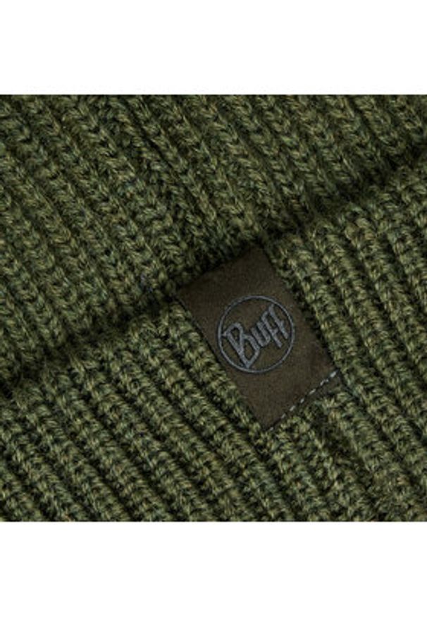 Buff Czapka Knitted 132323.809.10.00 Khaki. Kolor: brązowy. Materiał: wełna, materiał