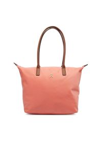 TOMMY HILFIGER - Tommy Hilfiger Torebka Popette Tote AW0AW17711 Koralowy. Kolor: pomarańczowy #1