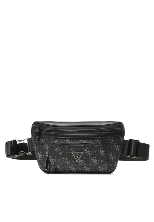 Guess Saszetka nerka Vezzola Smart HMEVZL P3231 Czarny. Kolor: czarny. Materiał: skóra
