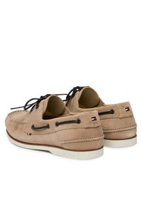 TOMMY HILFIGER - Tommy Hilfiger Półbuty FM0FM05387 Beżowy. Kolor: beżowy. Materiał: skóra, zamsz #6