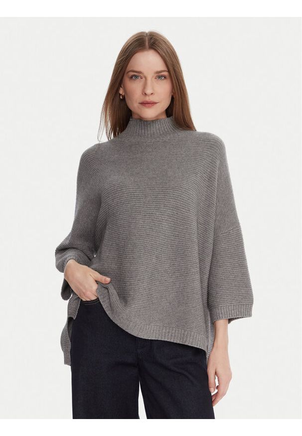 Kontatto Sweter 3M0848C Szary Relaxed Fit. Kolor: szary. Materiał: syntetyk