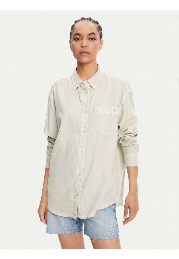 RVCA Koszula Showdown 23B051501 Zielony Relaxed Fit. Kolor: zielony. Materiał: bawełna