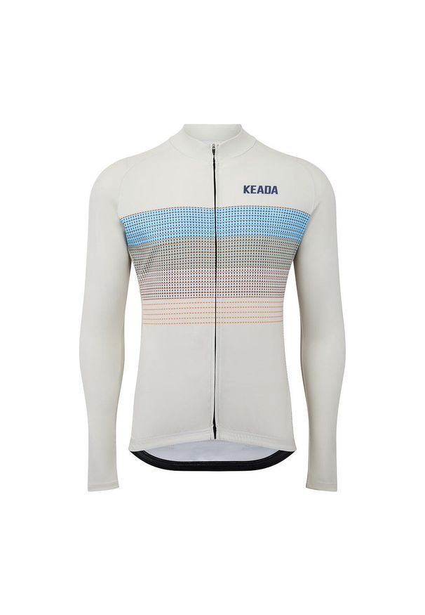 KEADA SPORTS - Weave Four - Męska koszulka z długim rękawem. Kolor: biały. Długość rękawa: długi rękaw. Długość: długie