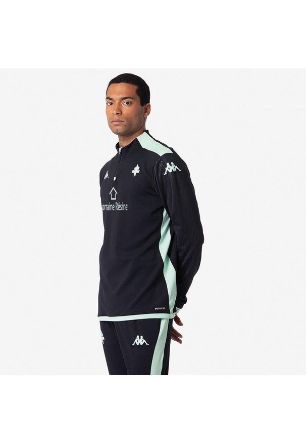 Kappa - Kurtka z dresu Metz Ablas Pro 8 2024/25. Kolor: czarny. Materiał: dresówka. Sport: piłka nożna