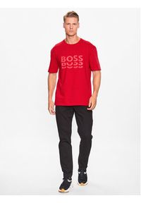 BOSS - Boss T-Shirt 50495876 Czerwony Regular Fit. Kolor: czerwony. Materiał: bawełna #4