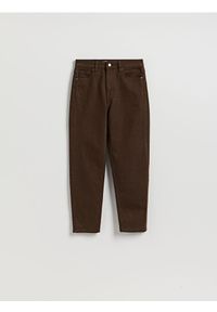 Reserved - Jeansy mom fit slim - dark grey jeans