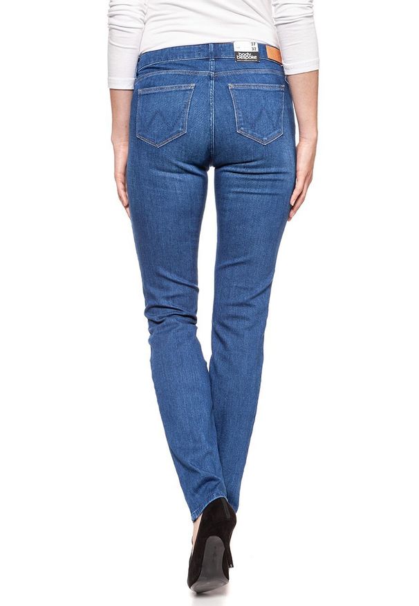 Wrangler - WRANGLER SLIM SPODNIE DAMSKIE BLUE MOUNTIAN W28LGR22P 112128391