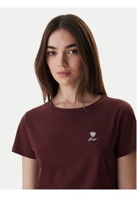 BOSS T-Shirt 50556994 Brązowy Regular Fit. Kolor: brązowy. Materiał: bawełna #5