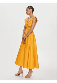 Marella Sukienka letnia Galizia 2413221212 Pomarańczowy Regular Fit. Kolor: pomarańczowy. Materiał: bawełna. Sezon: lato