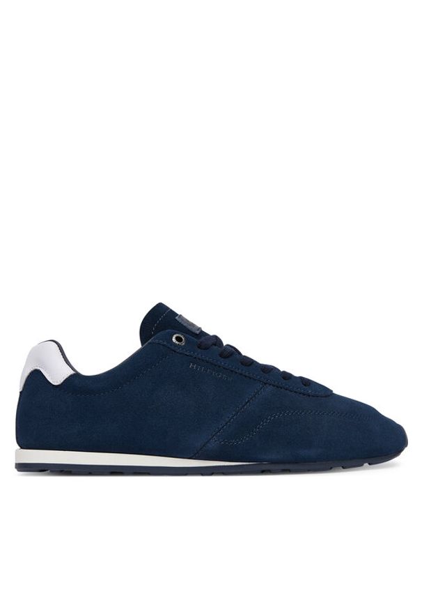 TOMMY HILFIGER - Tommy Hilfiger Sneakersy FM0FM05832 Granatowy. Kolor: niebieski. Materiał: skóra, zamsz