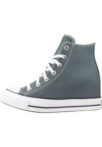 Tenisówki Converse Model Chuck Taylor All Star Wedge Kolor Szary. Kolor: szary. Materiał: tkanina