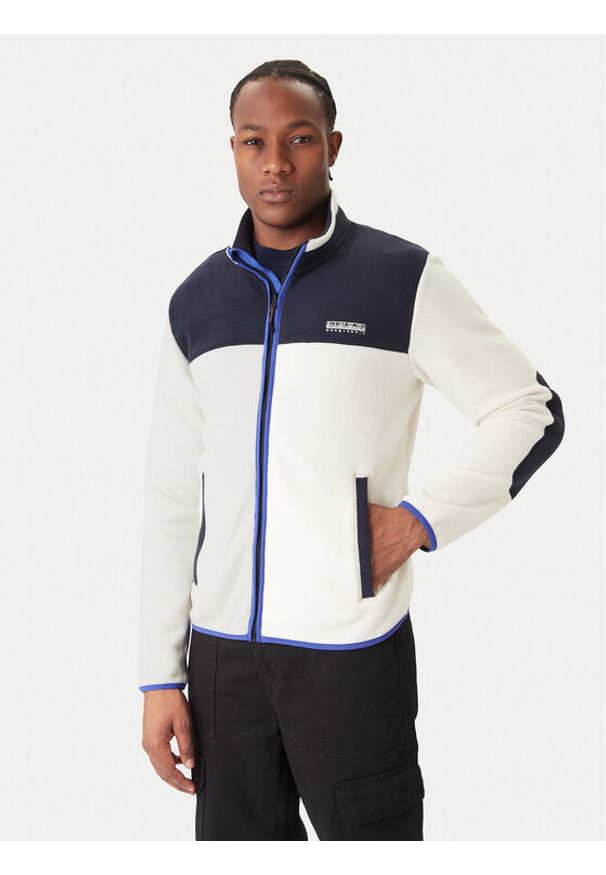 Napapijri Polar T-Dergana NP0A88V1 Beżowy Regular Fit. Kolor: beżowy. Materiał: syntetyk