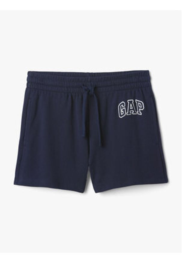 GAP - Gap Szorty sportowe 870535-02 Granatowy Regular Fit. Kolor: niebieski. Materiał: bawełna