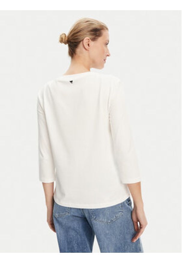 Weekend Max Mara Bluzka Multia 2525946031 Biały Regular Fit. Kolor: biały. Materiał: bawełna