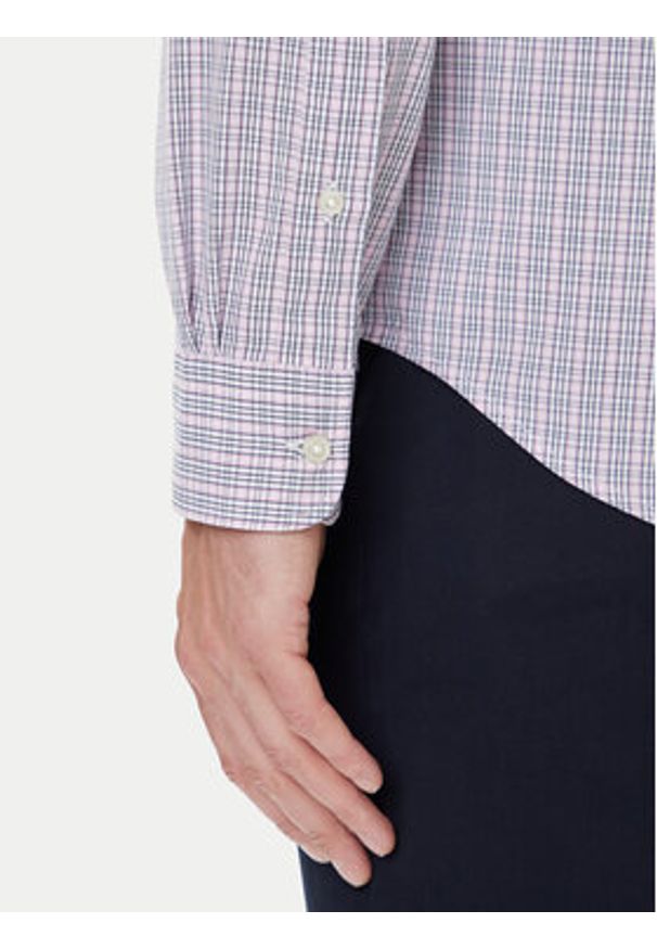 TOMMY HILFIGER - Tommy Hilfiger Koszula MW0MW39459 Różowy Regular Fit. Kolor: różowy. Materiał: bawełna