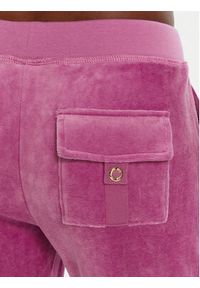 Juicy Couture Spodnie dresowe Caisa JCSEBJ008G Różowy Slim Fit. Kolor: różowy. Materiał: bawełna #4