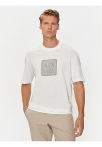 Armani Exchange T-Shirt 6DZTHB ZJ9JZ 1116 Biały Regular Fit. Kolor: biały. Materiał: bawełna