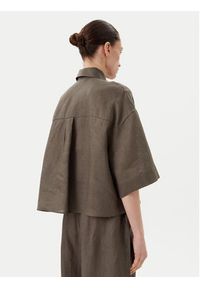 Max Mara Leisure Koszula Mirano 2516111028 Zielony Relaxed Fit. Kolor: zielony. Materiał: len #3