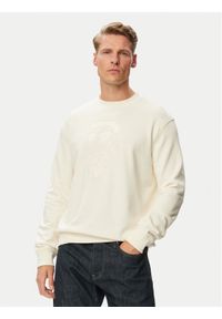 Karl Lagerfeld - KARL LAGERFELD Bluza 705011 563900 Biały Regular Fit. Typ kołnierza: dekolt w karo. Kolor: biały. Materiał: bawełna #1