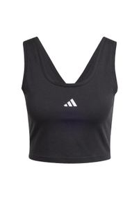 Adidas - Koszulka Essentials Small Logo Cotton Lifestyle Tank. Kolor: biały, czarny, wielokolorowy. Długość rękawa: bez rękawów #2