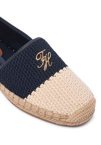 TOMMY HILFIGER - Tommy Hilfiger Espadryle Script Crochet Espadrille FW0FW09502 Granatowy. Kolor: niebieski. Materiał: materiał #4