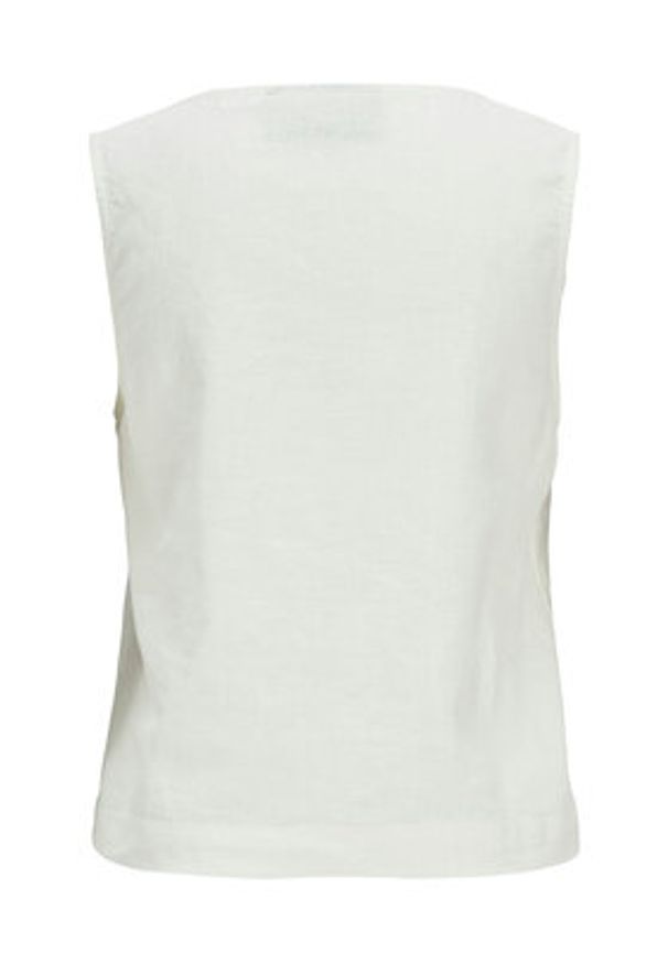 JJXX Top Breeze 12269734 Biały Relaxed Fit. Kolor: biały. Materiał: wiskoza, len