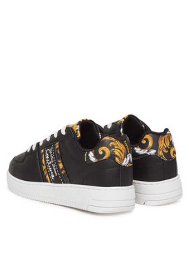 Versace Jeans Couture Sneakersy 78VA3SJ7 Czarny. Kolor: czarny. Materiał: skóra