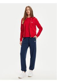 Guess Jeans Spodnie dresowe W5YB65 KCXQ1 Granatowy Regular Fit. Kolor: niebieski. Materiał: bawełna #4