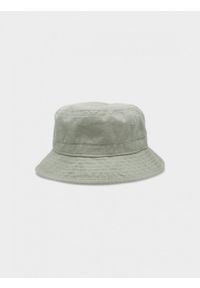 outhorn - Kapelusz bucket hat męski - miętowy. Kolor: miętowy. Materiał: bawełna, tkanina. Sezon: lato #3