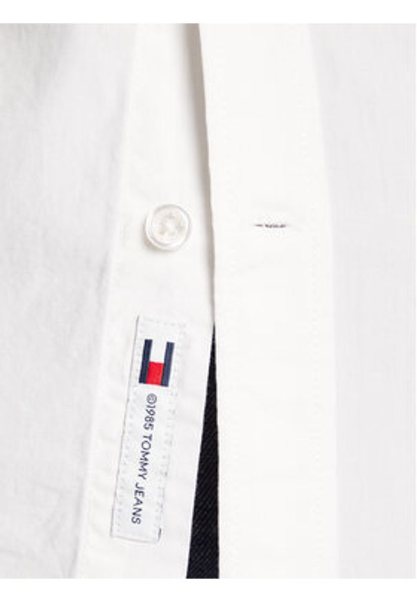 Tommy Jeans Koszula DM0DM22026 Biały Regular Fit. Kolor: biały. Materiał: bawełna