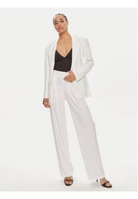NORMA KAMALI Marynarka KK1244PLD41944 Biały Regular Fit. Kolor: biały. Materiał: syntetyk