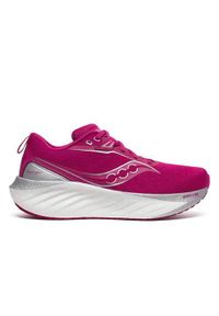 Buty do biegania damskie Saucony Triumph 22. Zapięcie: sznurówki. Kolor: różowy. Materiał: materiał, syntetyk, tkanina. Szerokość cholewki: normalna