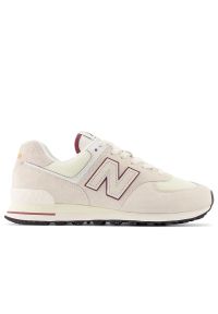 Buty New Balance U574OP2 - beżowe. Kolor: beżowy. Materiał: guma, syntetyk, zamsz, materiał, skóra. Szerokość cholewki: normalna. Model: New Balance 574