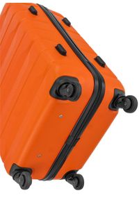 Ochnik - Komplet walizek na kółkach 19''/24''/28''. Kolor: pomarańczowy. Materiał: materiał, poliester, guma #12
