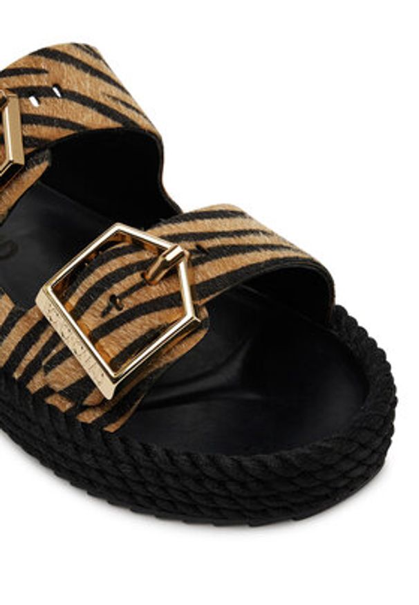 Bohonomad Klapki Sydney SYD.20-ZEB Brązowy. Kolor: brązowy. Materiał: skóra