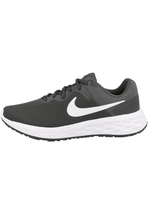 Buty do biegania męskie, Nike Revolution 6 Next Nature. Zapięcie: sznurówki. Kolor: biały, zielony, wielokolorowy, szary. Materiał: materiał, syntetyk, tkanina. Szerokość cholewki: normalna. Model: Nike Revolution